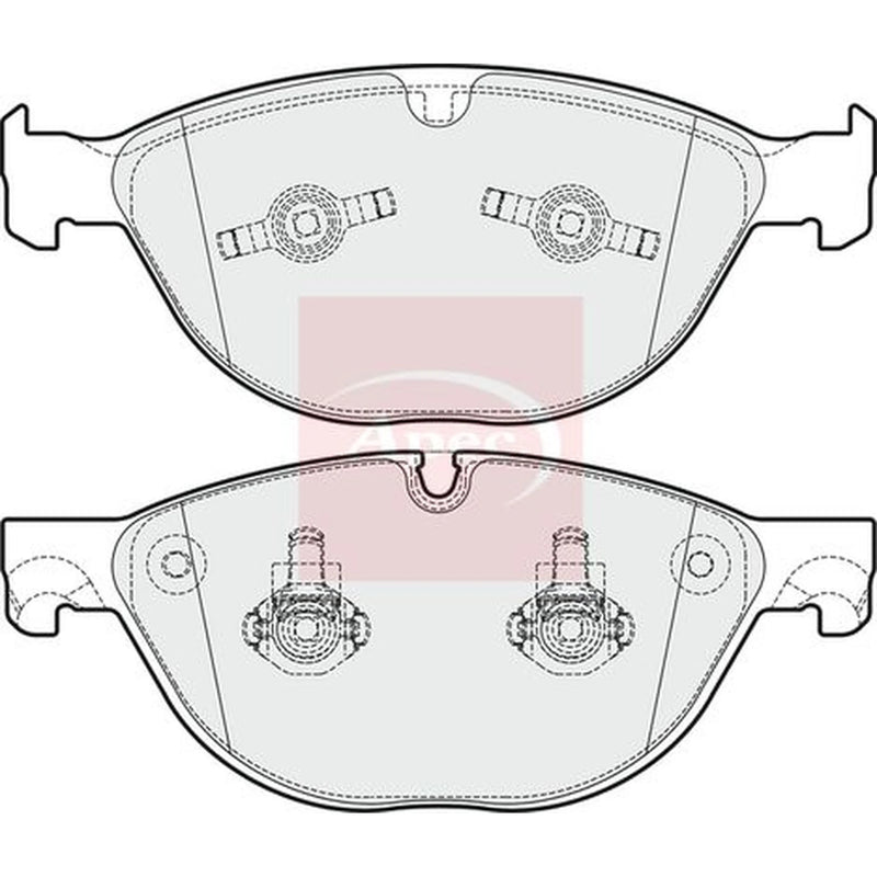 Apec Front Brake Pad Set PAD1757