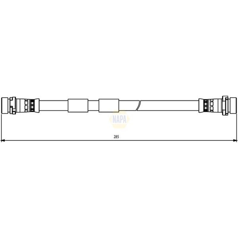NAPA Brake Hydraulic Hose Line Rear NBH1256
