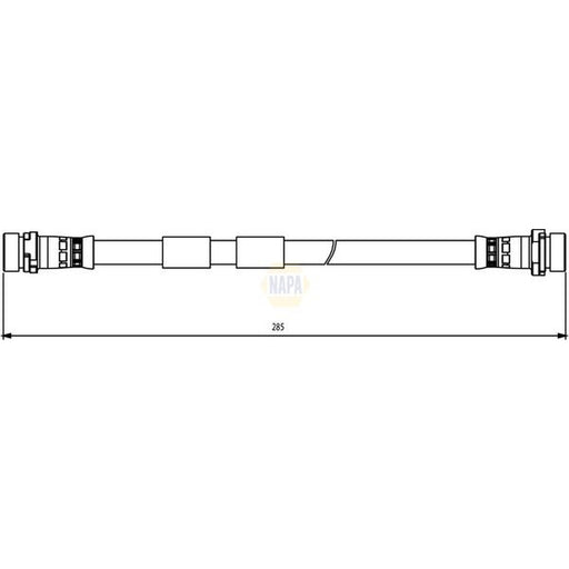 NAPA Brake Hydraulic Hose Line Rear NBH1256