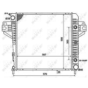NRF Engine Radiator 53961