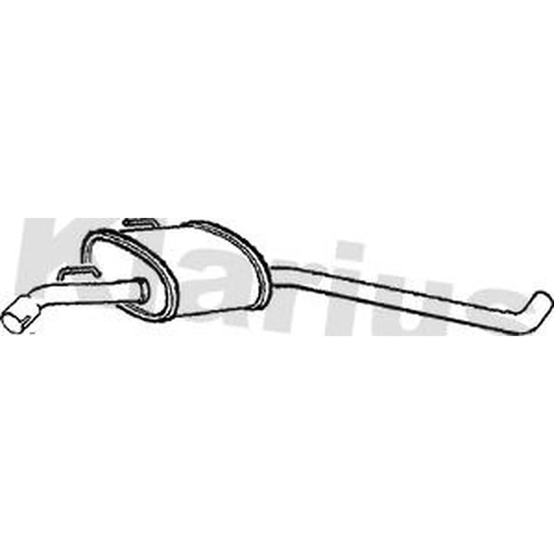 Klarius Box With Centre Pipe (Rh) Centre right GM441D