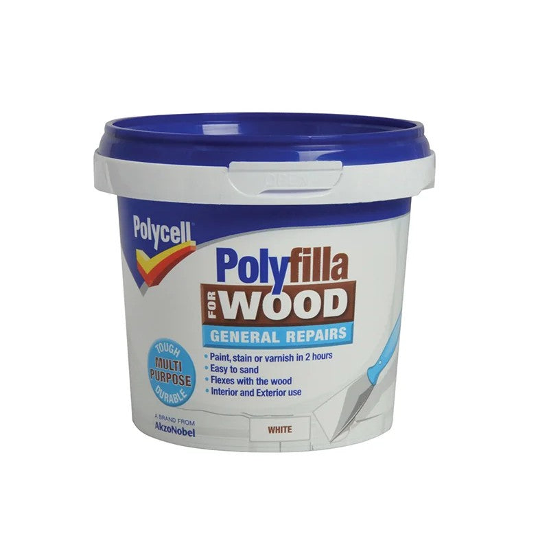 Polycell Polyfilla for Wood General Repairs White Tub 380g - 5207197