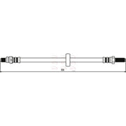 Apec Brake Hydraulic Hose Line Rear Left HOS3366