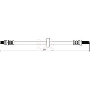 Apec Brake Hydraulic Hose Line Rear Left HOS3366