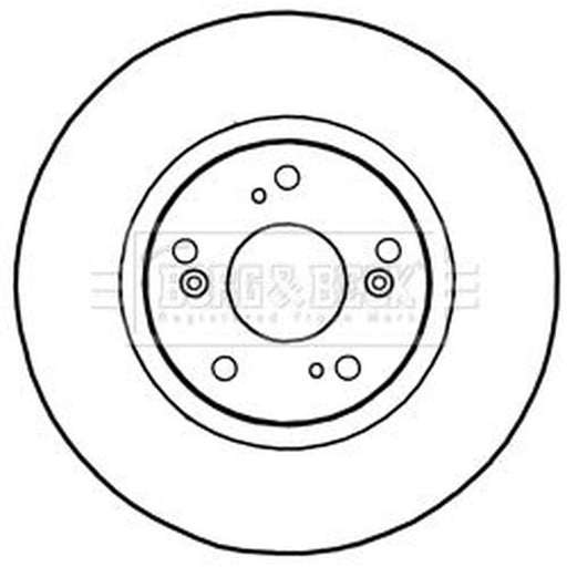Borg & Beck 2 x Vented Front Brake Discs BBD5320