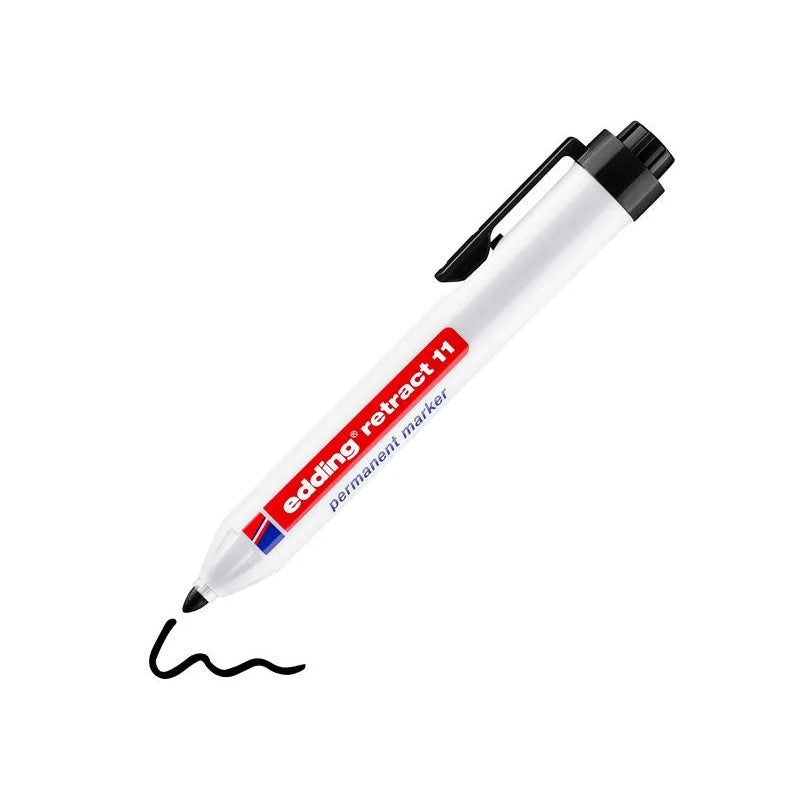 edding Retract 11 Permanent Marker Black - 4-11001
