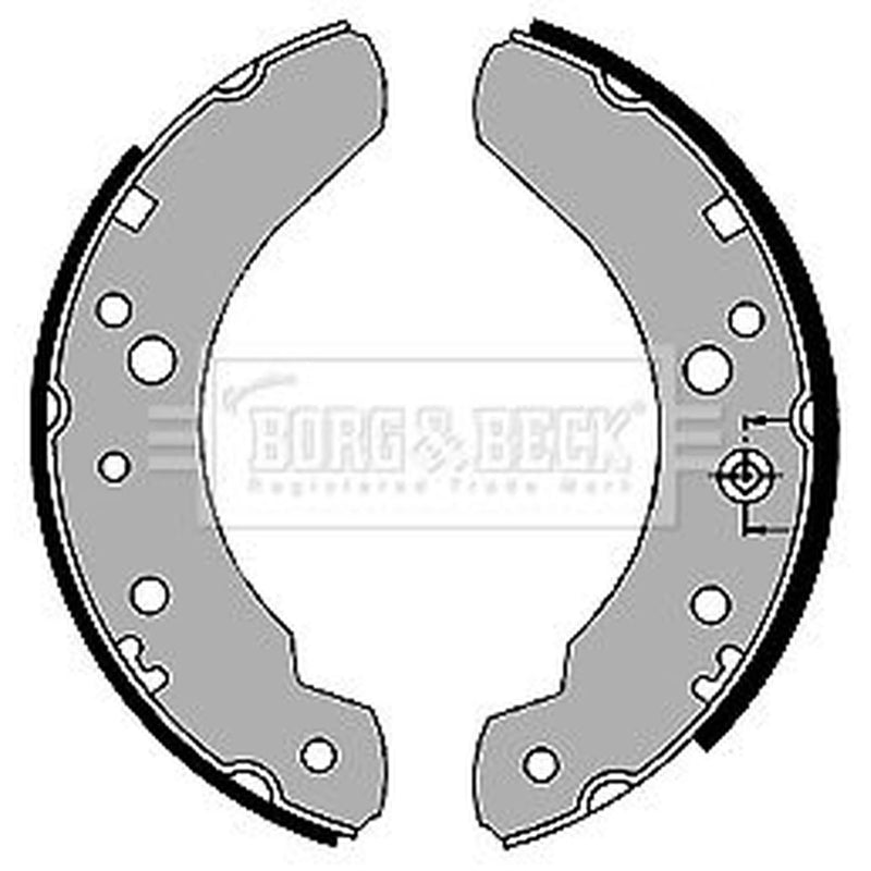 Borg & Beck Brake Shoe Set Axle Kit BBS6209
