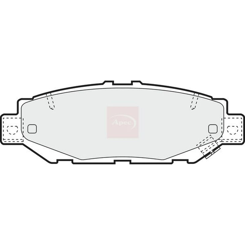 Apec Rear Brake Pad Set PAD1018