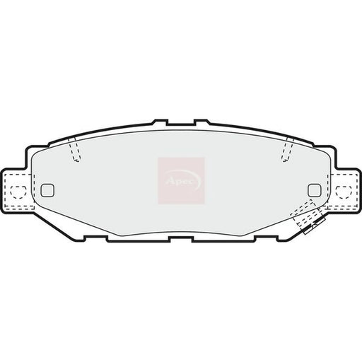 Apec Rear Brake Pad Set PAD1018