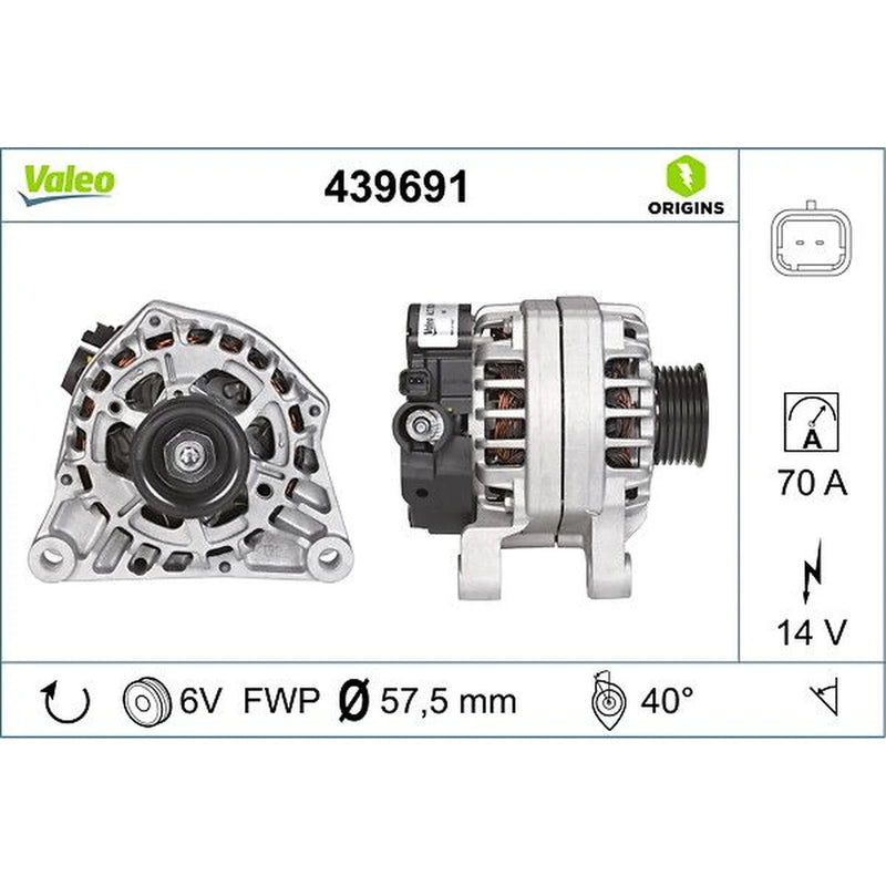 Valeo Car Alternator 12V 439691