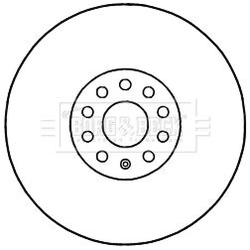 Borg & Beck 2 x Vented Front Brake Discs BBD5963S