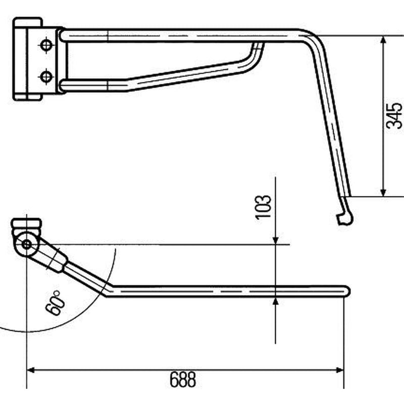 Hella Exterior Mirror Holder Right 8HG 503 019-022