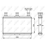NRF Heater Matrix Core Heat Exchanger 54311