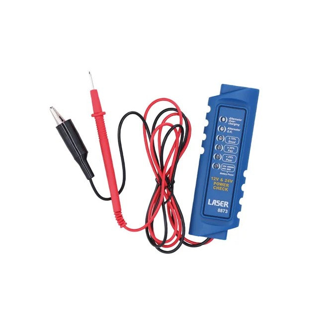 Laser Tools Battery & Alternator Tester 12/24V - PL