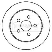 Borg & Beck 2 x Solid Rear Brake Discs BBD4373