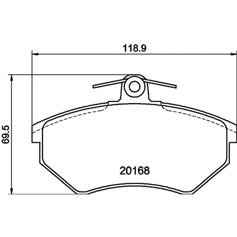 Mintex Front Brake Pad Set MDB1571