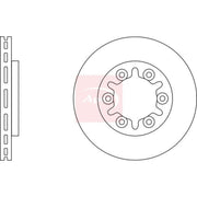 Apec 2 x Vented Front Brake Discs DSK2989