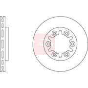 Apec 2 x Vented Front Brake Discs DSK2989