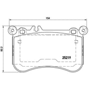 Brembo 4 x Front Brake Pad Set P50098