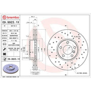 Brembo Xtra 2 x Perforated/Vented Front Brake Discs 09.9923.1X