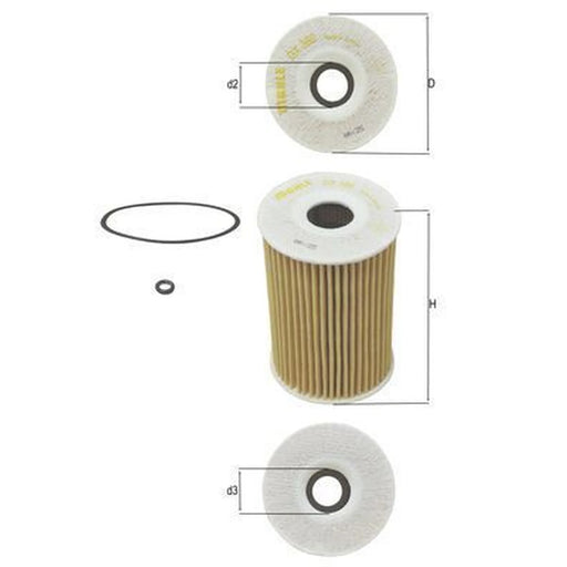 Mahle Engine Oil Filter OX 380D