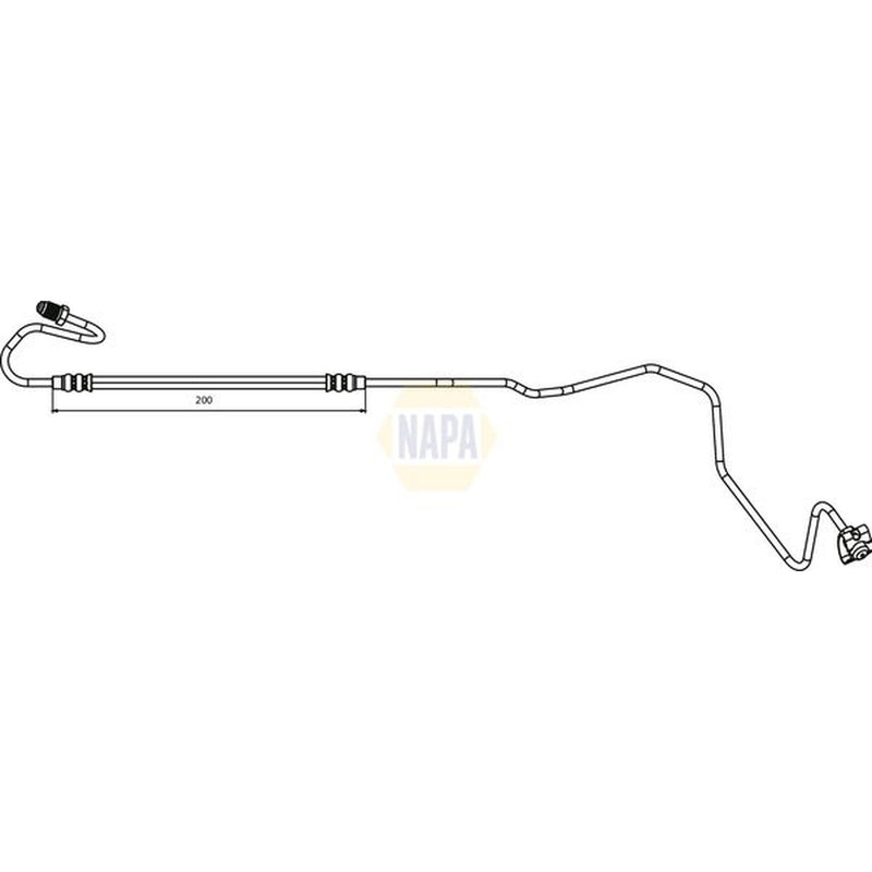 NAPA Brake Hydraulic Hose Line Rear Left NBH1131