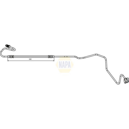 NAPA Brake Hydraulic Hose Line Rear Left NBH1131