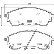 Brembo 4 x Front Brake Pad Set P24225
