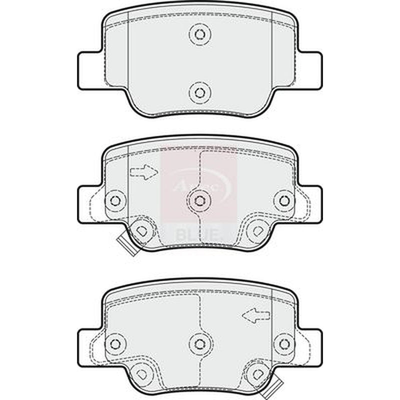 Apec Rear Brake Pad Set PD3714