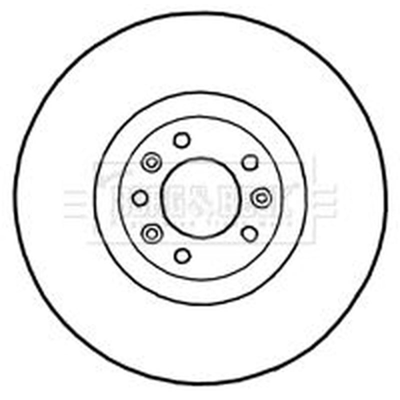 Borg & Beck 2 x Vented Front Brake Discs BBD5774S