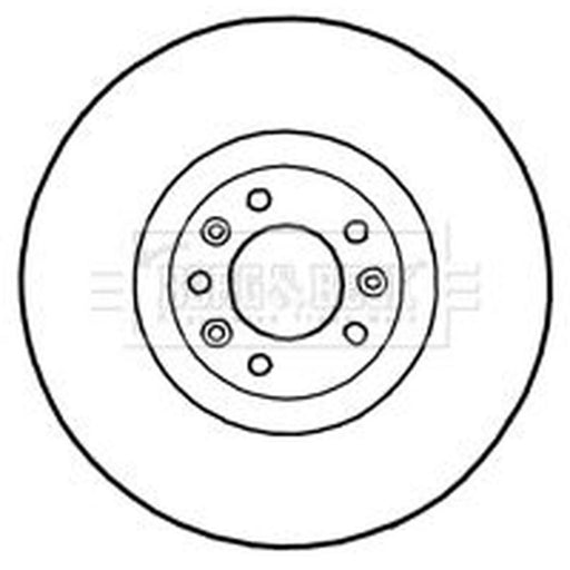 Borg & Beck 2 x Vented Front Brake Discs BBD5774S