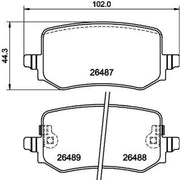 Mintex Rear Brake Pad Set MDB3492