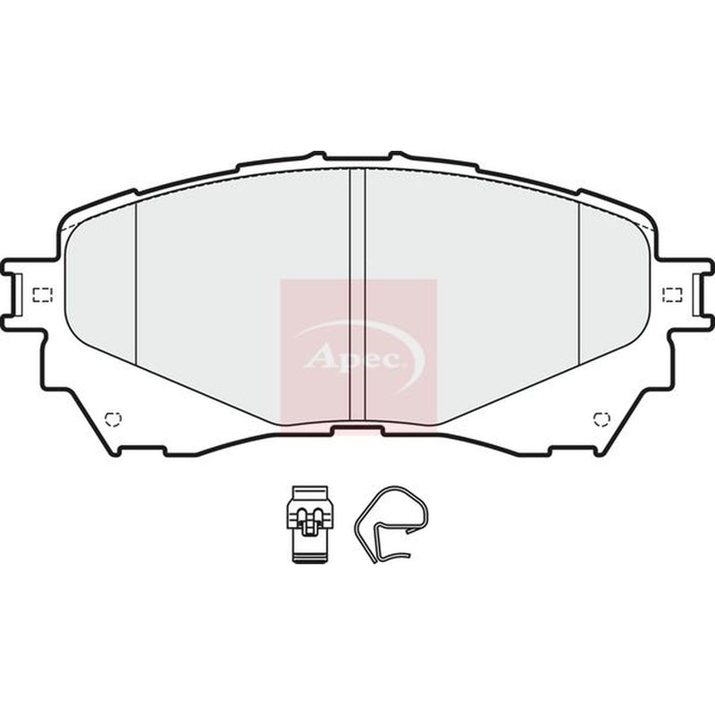 Apec Front Brake Pad Set PAD1942