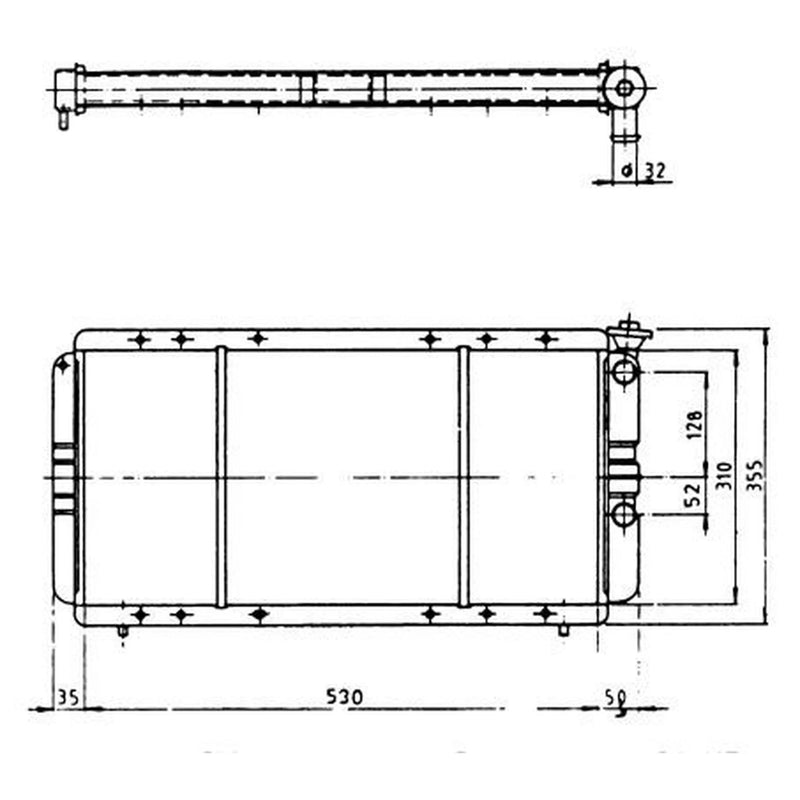 NRF Engine Radiator 57323