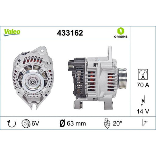 Valeo Car Alternator 12V 433162
