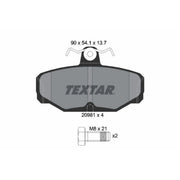 Textar Rear Brake Pad Set 2098101
