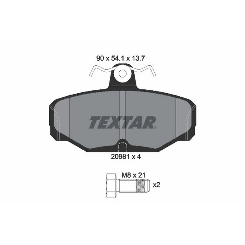 Textar Rear Brake Pad Set 2098101