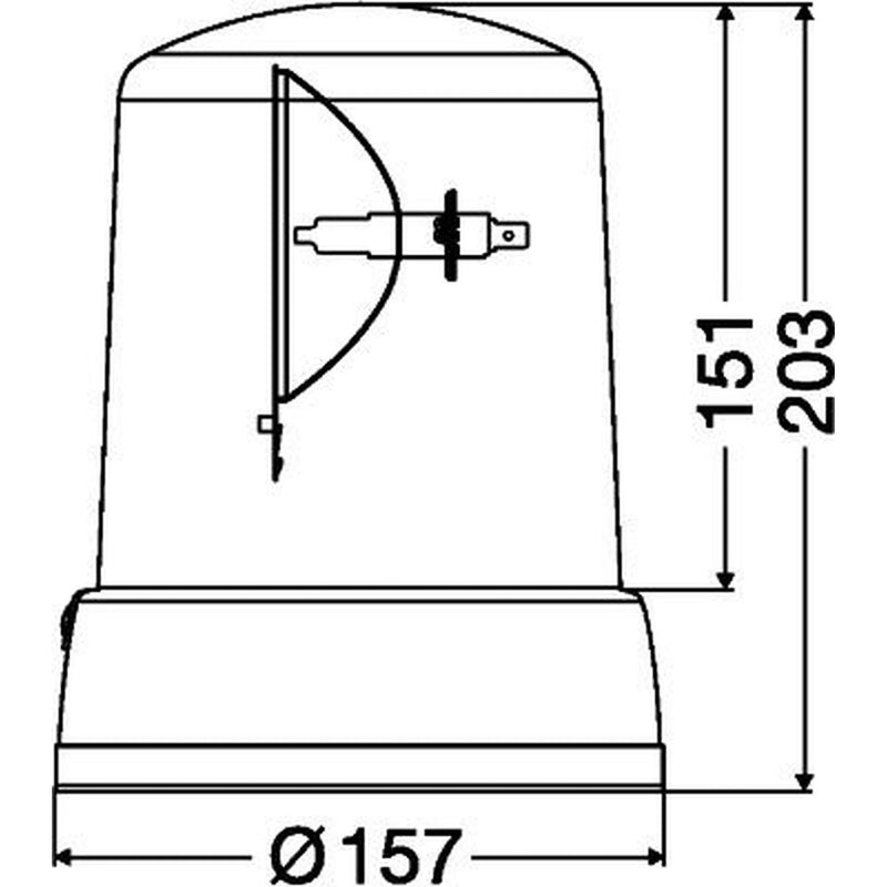 Hella Rotating Beacon Wide High 2RL 008 062-101