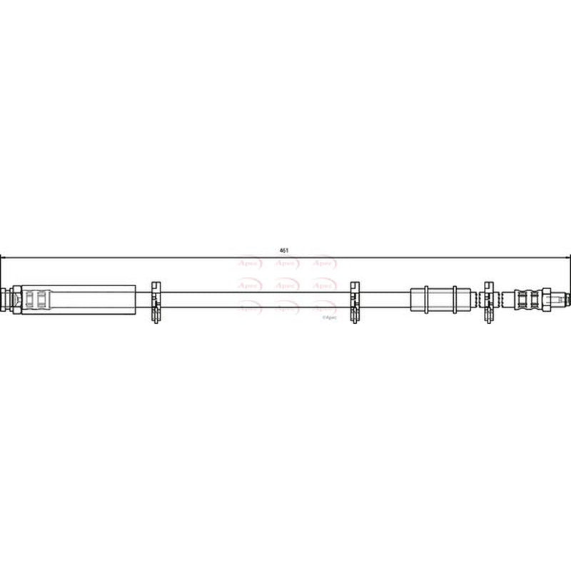 Apec Brake Hydraulic Hose Line Front HOS3064