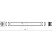 Apec Brake Hydraulic Hose Line Rear HOS3469