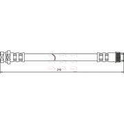 Apec Brake Hydraulic Hose Line Rear HOS3469