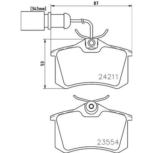 Mintex Rear Brake Pad Set MDB2147
