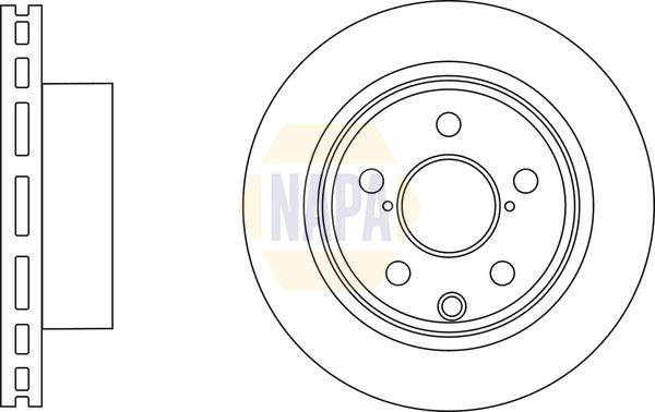 NAPA 2 x Brake Discs fits SUBARU
