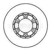 Borg & Beck 2 x Front Brake Discs BBD4303