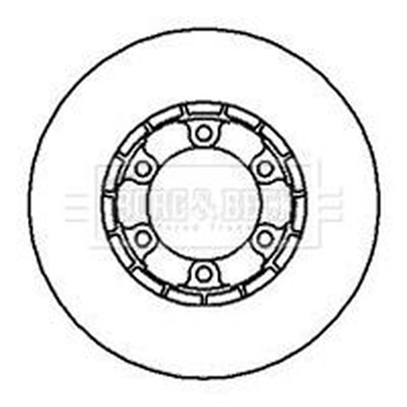 Borg & Beck 2 x Front Brake Discs BBD4303