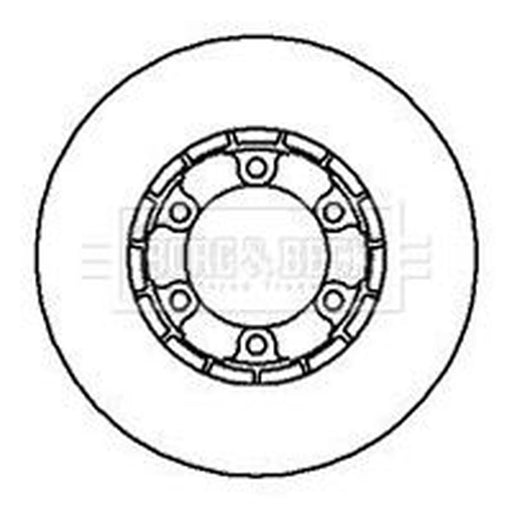 Borg & Beck 2 x Front Brake Discs BBD4303