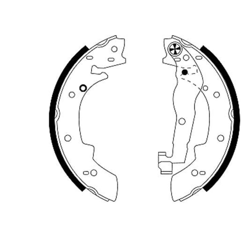 Mintex Brake Shoe Set Axle Kit MFR380