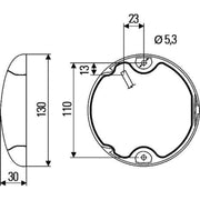 Hella Tail Light / Lamp LED Right 2SB 959 821-601