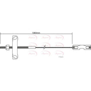 Apec Handbrake Cable Centre CAB1182