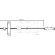 Apec Handbrake Cable Centre CAB1182